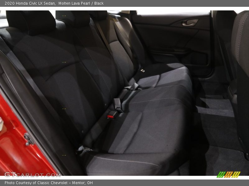 Molten Lava Pearl / Black 2020 Honda Civic LX Sedan