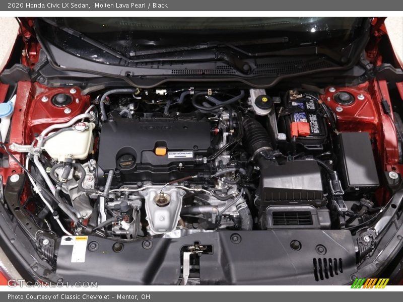 Molten Lava Pearl / Black 2020 Honda Civic LX Sedan