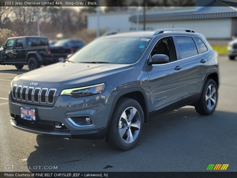 Sting-Gray / Black 2021 Jeep Cherokee Limited 4x4