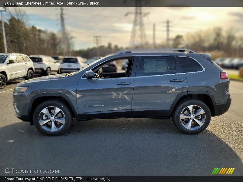 Sting-Gray / Black 2021 Jeep Cherokee Limited 4x4