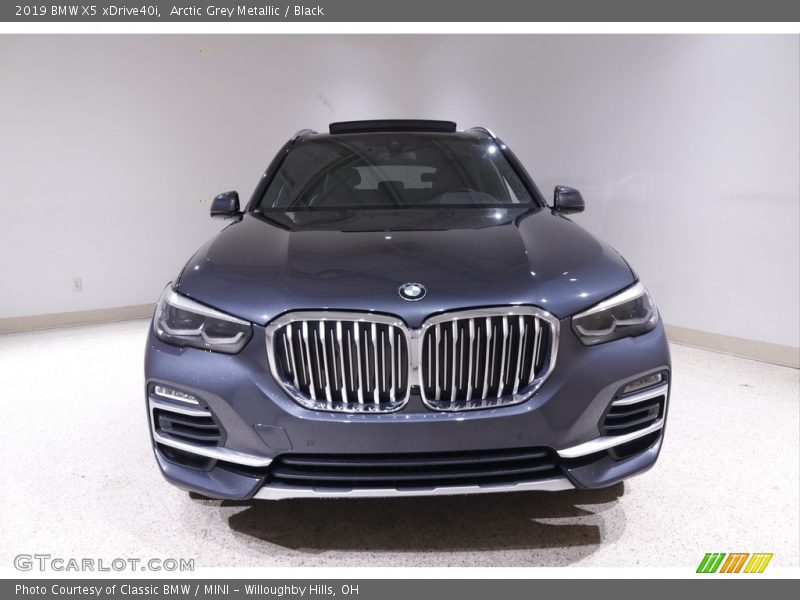 Arctic Grey Metallic / Black 2019 BMW X5 xDrive40i