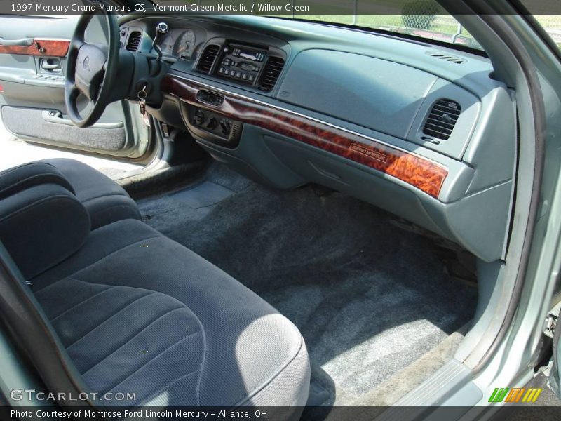 Vermont Green Metallic / Willow Green 1997 Mercury Grand Marquis GS