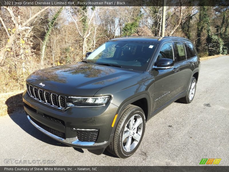 Rocky Mountain Pearl / Black 2021 Jeep Grand Cherokee L Limited 4x4
