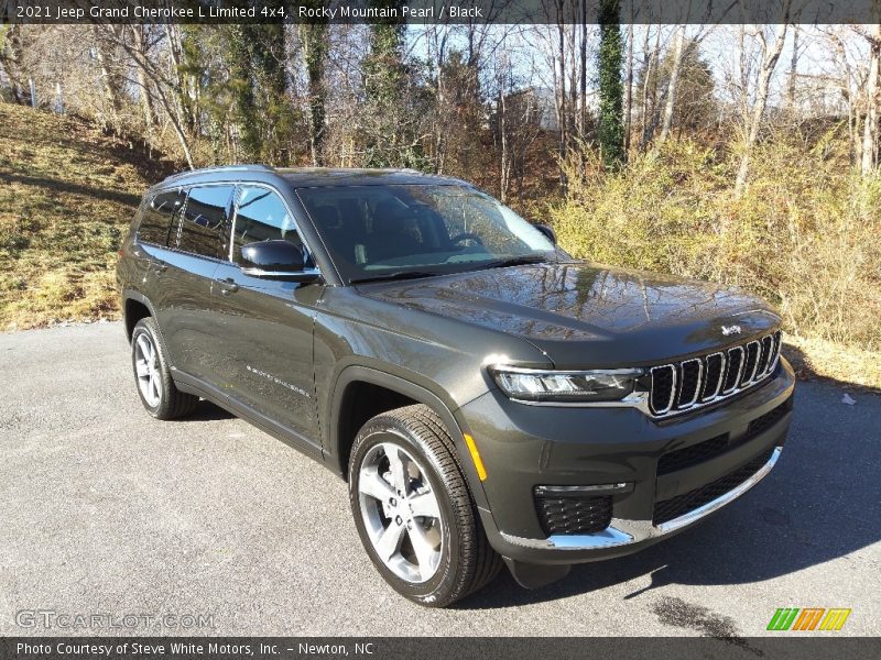 Rocky Mountain Pearl / Black 2021 Jeep Grand Cherokee L Limited 4x4