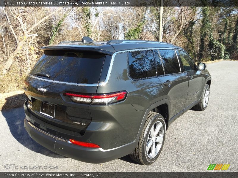 Rocky Mountain Pearl / Black 2021 Jeep Grand Cherokee L Limited 4x4