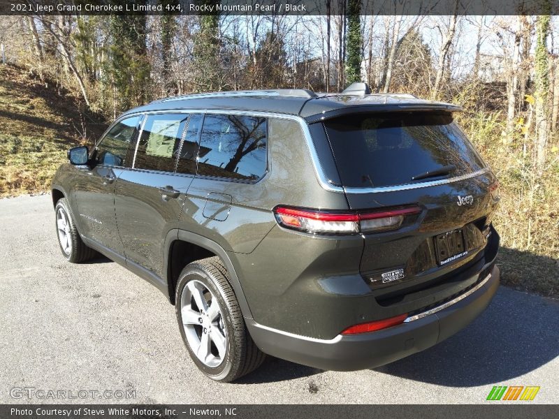 Rocky Mountain Pearl / Black 2021 Jeep Grand Cherokee L Limited 4x4