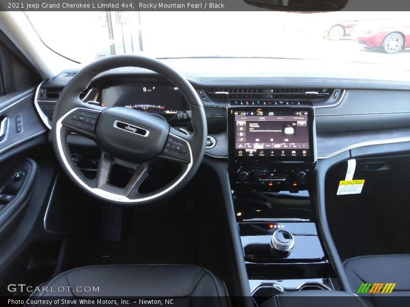 Rocky Mountain Pearl / Black 2021 Jeep Grand Cherokee L Limited 4x4