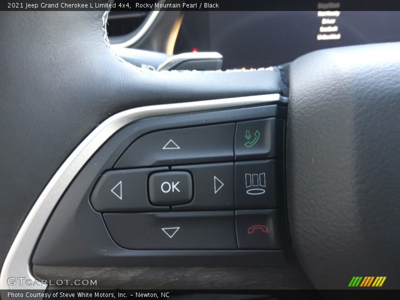 Rocky Mountain Pearl / Black 2021 Jeep Grand Cherokee L Limited 4x4