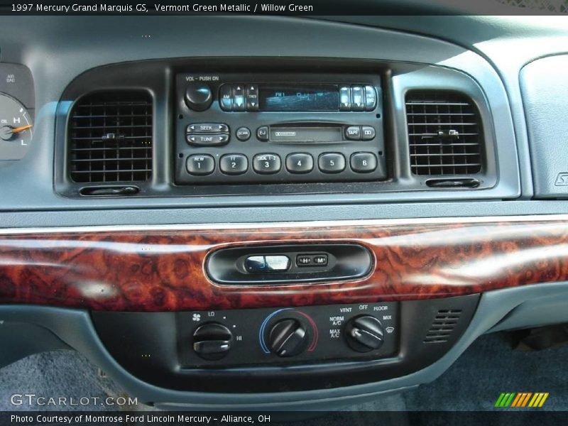 Vermont Green Metallic / Willow Green 1997 Mercury Grand Marquis GS