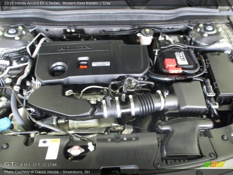 Modern Steel Metallic / Gray 2018 Honda Accord EX-L Sedan