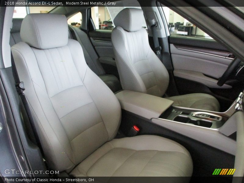 Modern Steel Metallic / Gray 2018 Honda Accord EX-L Sedan