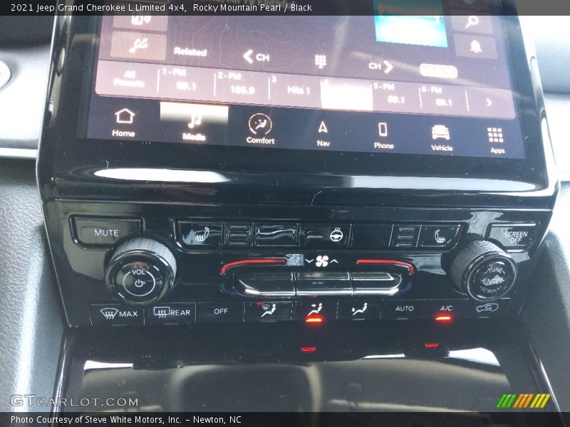 Rocky Mountain Pearl / Black 2021 Jeep Grand Cherokee L Limited 4x4