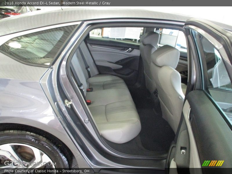 Modern Steel Metallic / Gray 2018 Honda Accord EX-L Sedan