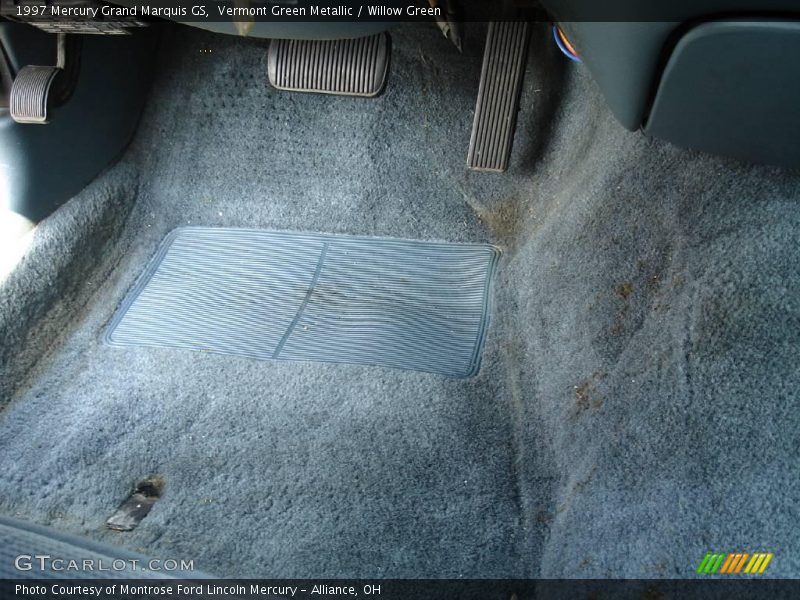Vermont Green Metallic / Willow Green 1997 Mercury Grand Marquis GS