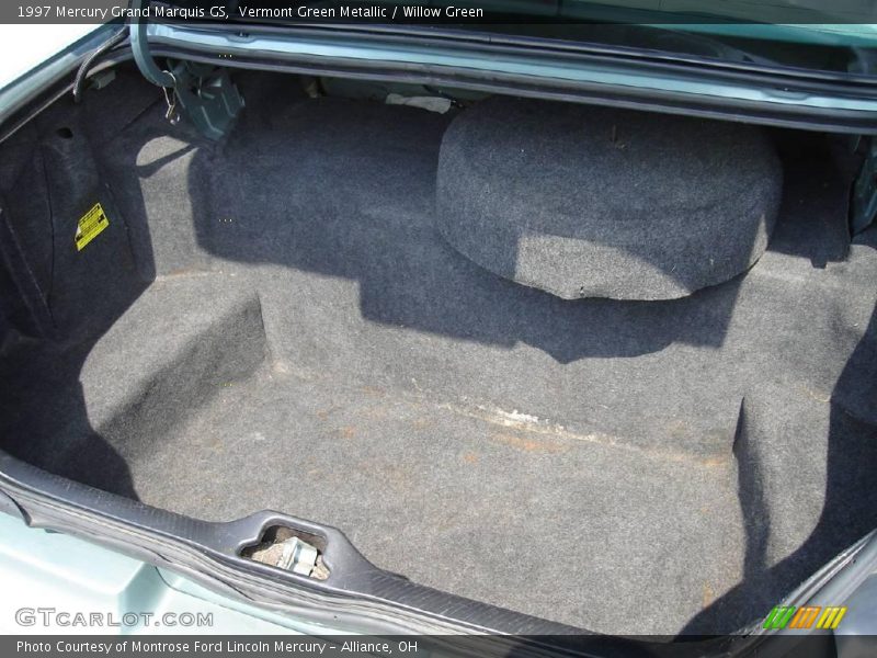 Vermont Green Metallic / Willow Green 1997 Mercury Grand Marquis GS