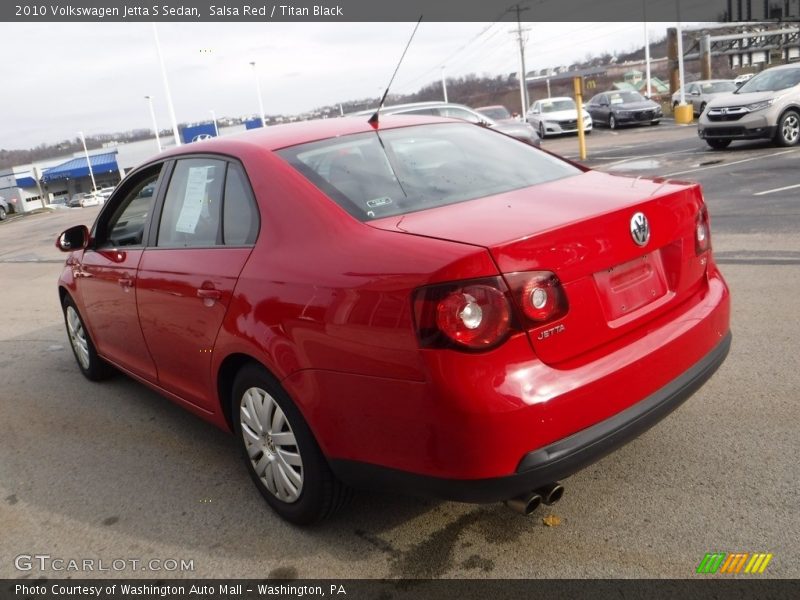 Salsa Red / Titan Black 2010 Volkswagen Jetta S Sedan