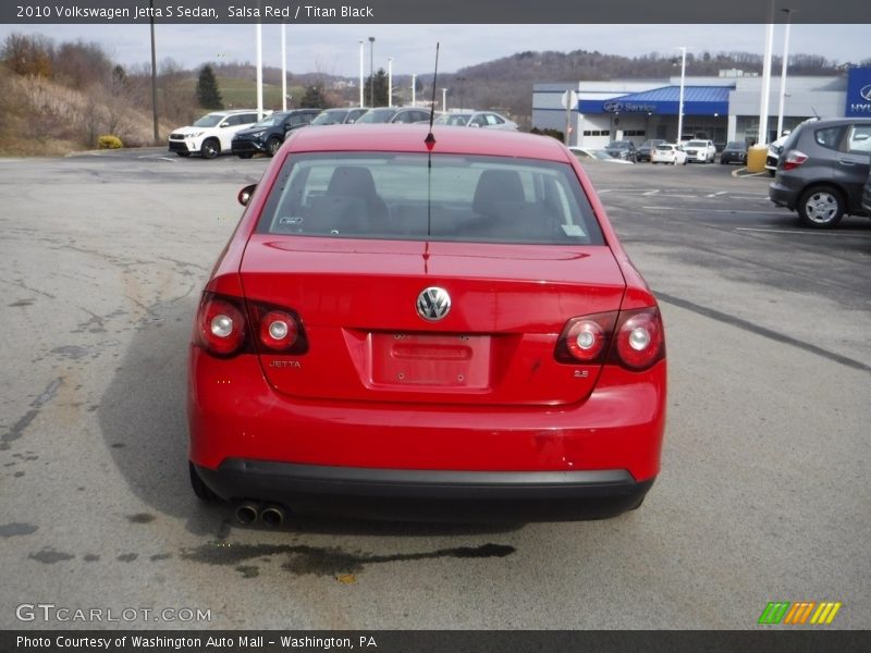 Salsa Red / Titan Black 2010 Volkswagen Jetta S Sedan