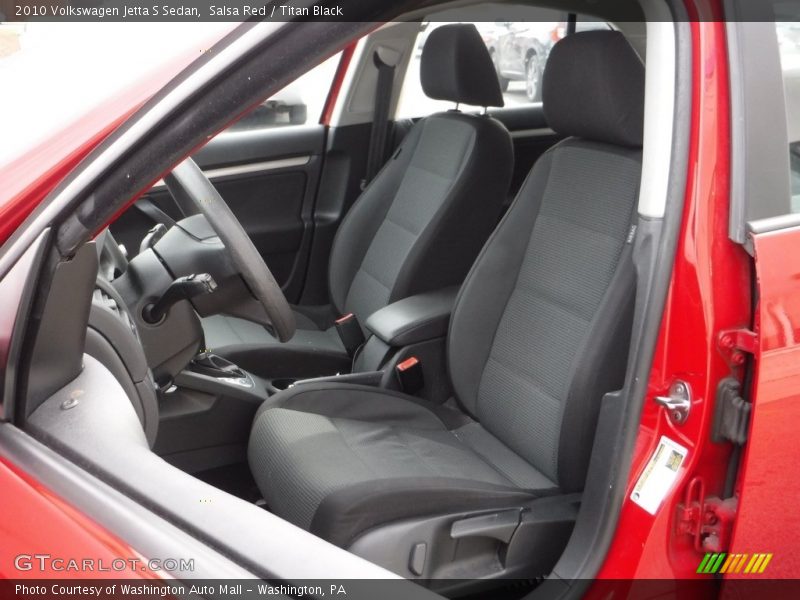Salsa Red / Titan Black 2010 Volkswagen Jetta S Sedan