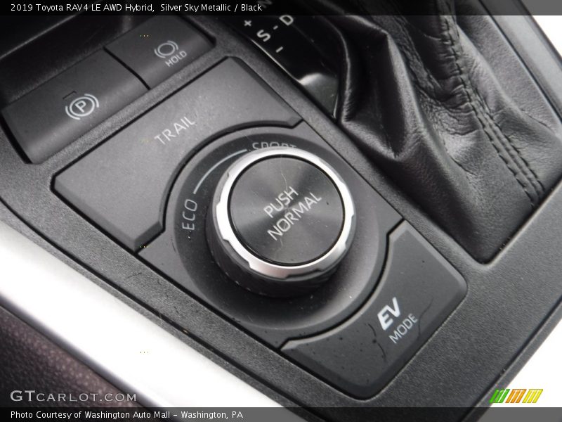Silver Sky Metallic / Black 2019 Toyota RAV4 LE AWD Hybrid