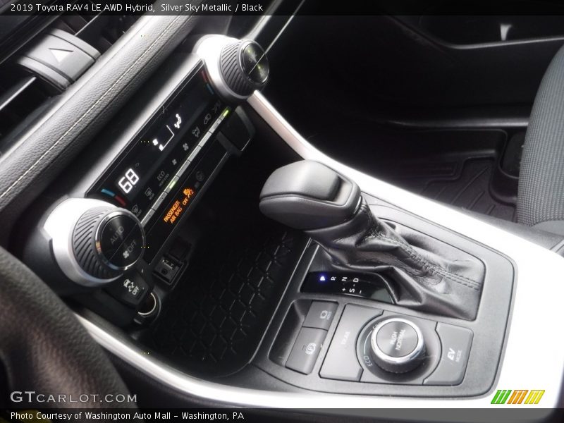 Silver Sky Metallic / Black 2019 Toyota RAV4 LE AWD Hybrid