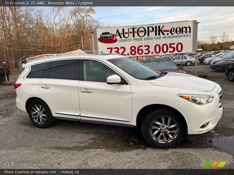 Moonlight White / Graphite 2013 Infiniti JX 35 AWD