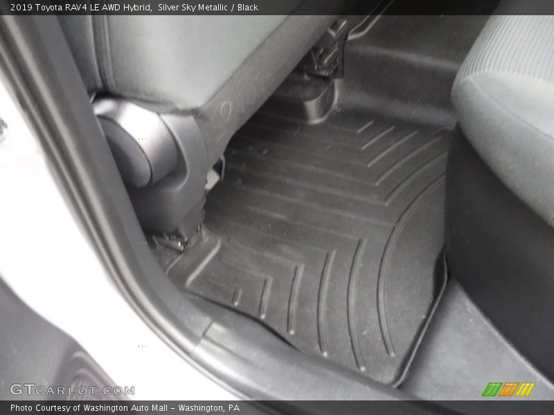 Silver Sky Metallic / Black 2019 Toyota RAV4 LE AWD Hybrid