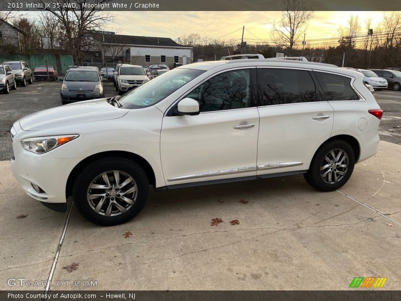 Moonlight White / Graphite 2013 Infiniti JX 35 AWD