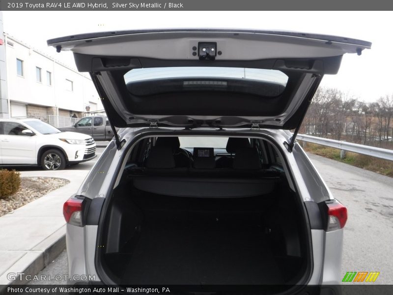 Silver Sky Metallic / Black 2019 Toyota RAV4 LE AWD Hybrid
