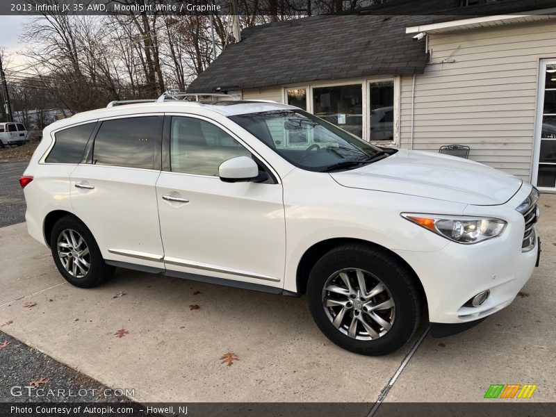 Moonlight White / Graphite 2013 Infiniti JX 35 AWD