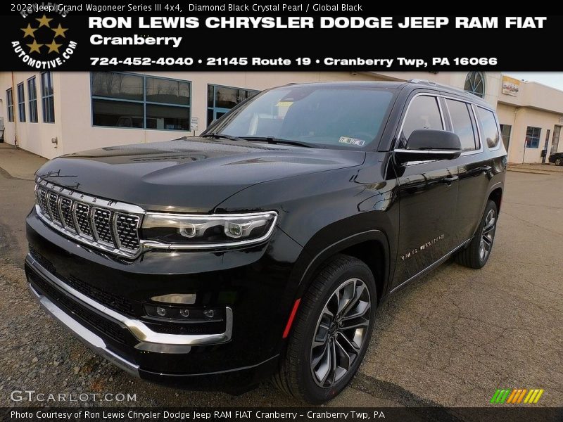 Diamond Black Crystal Pearl / Global Black 2022 Jeep Grand Wagoneer Series III 4x4