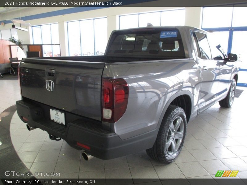 Modern Steel Metallic / Black 2021 Honda Ridgeline RTL-E AWD