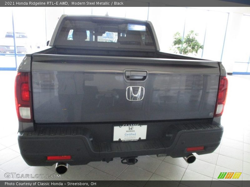 Modern Steel Metallic / Black 2021 Honda Ridgeline RTL-E AWD