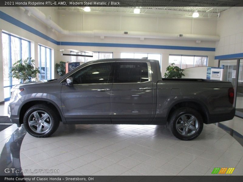 Modern Steel Metallic / Black 2021 Honda Ridgeline RTL-E AWD