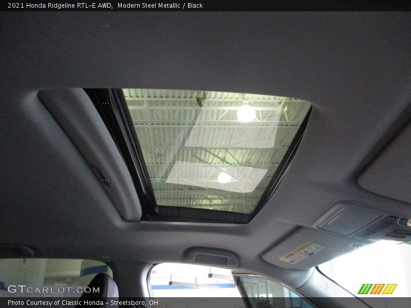 Modern Steel Metallic / Black 2021 Honda Ridgeline RTL-E AWD