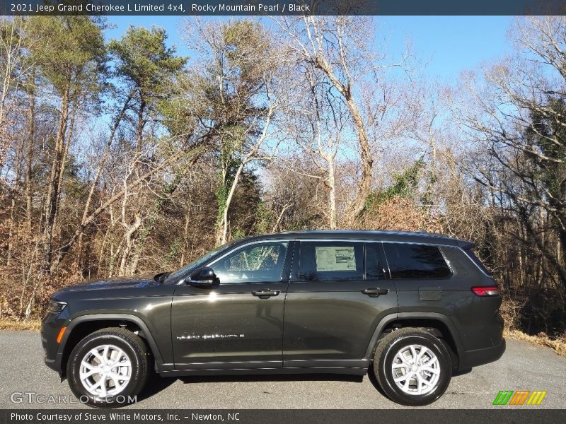 Rocky Mountain Pearl / Black 2021 Jeep Grand Cherokee L Limited 4x4