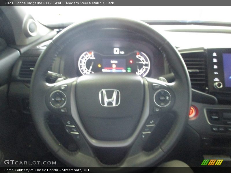 Modern Steel Metallic / Black 2021 Honda Ridgeline RTL-E AWD