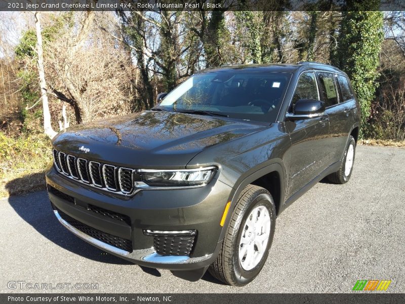 Rocky Mountain Pearl / Black 2021 Jeep Grand Cherokee L Limited 4x4