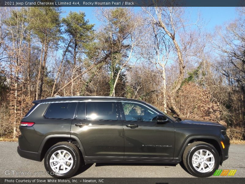 Rocky Mountain Pearl / Black 2021 Jeep Grand Cherokee L Limited 4x4