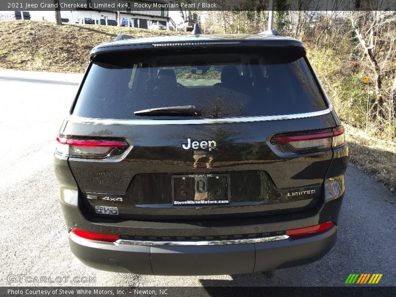 Rocky Mountain Pearl / Black 2021 Jeep Grand Cherokee L Limited 4x4