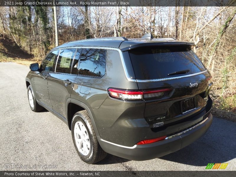 Rocky Mountain Pearl / Black 2021 Jeep Grand Cherokee L Limited 4x4