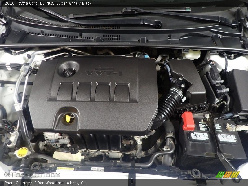 Super White / Black 2016 Toyota Corolla S Plus