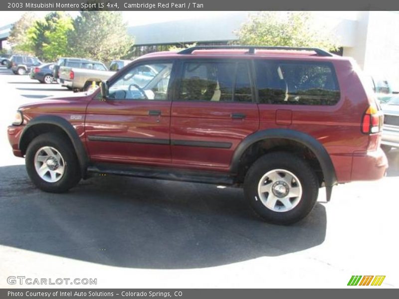 Cambridge Red Pearl / Tan 2003 Mitsubishi Montero Sport LS 4x4