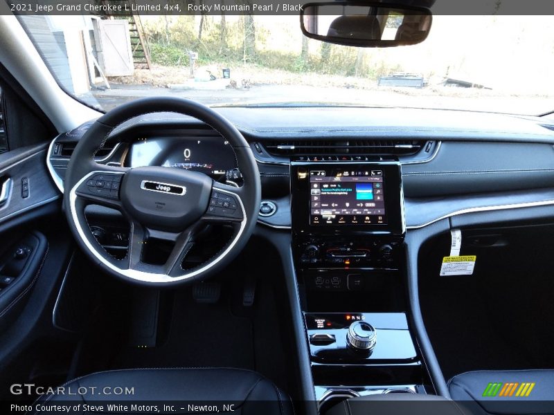 Rocky Mountain Pearl / Black 2021 Jeep Grand Cherokee L Limited 4x4