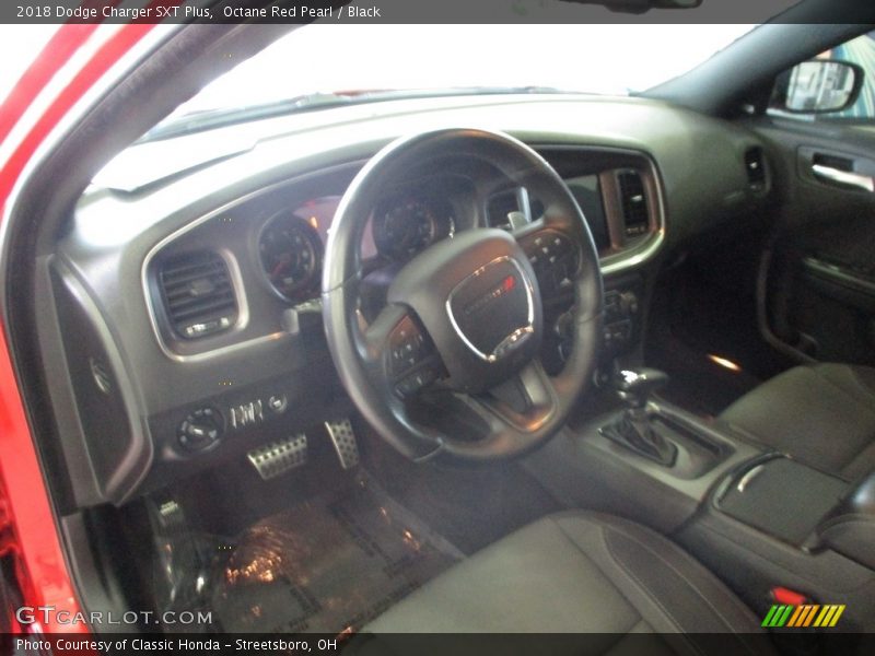 Octane Red Pearl / Black 2018 Dodge Charger SXT Plus