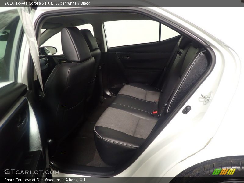 Super White / Black 2016 Toyota Corolla S Plus