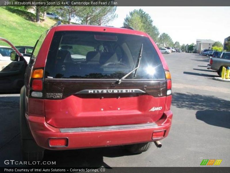 Cambridge Red Pearl / Tan 2003 Mitsubishi Montero Sport LS 4x4