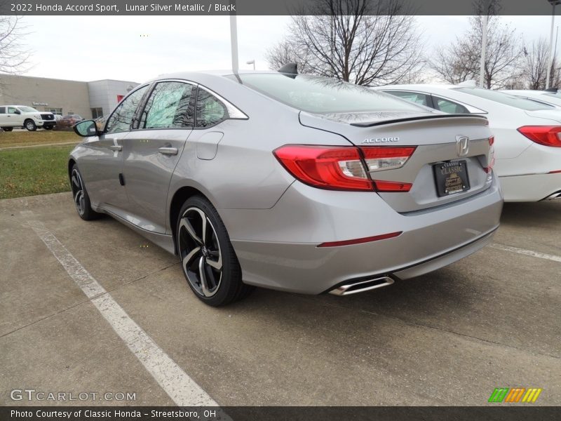 Lunar Silver Metallic / Black 2022 Honda Accord Sport