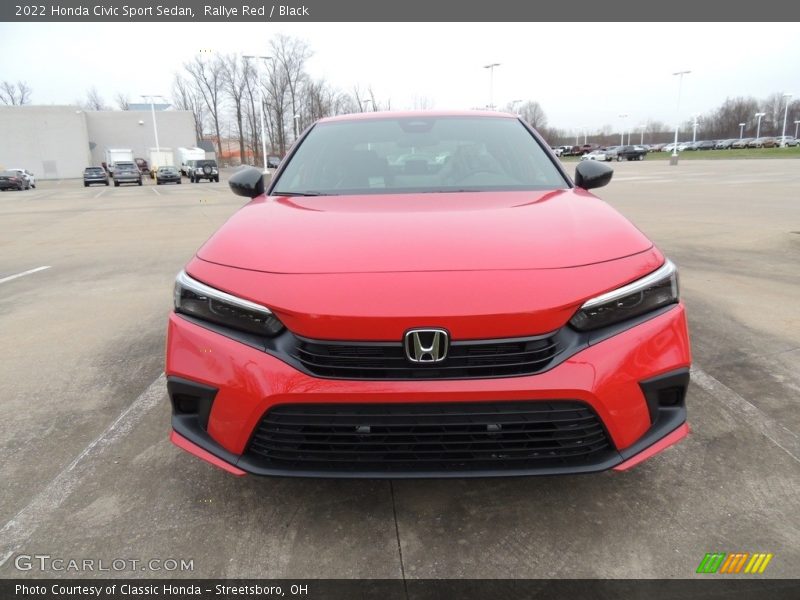 Rallye Red / Black 2022 Honda Civic Sport Sedan