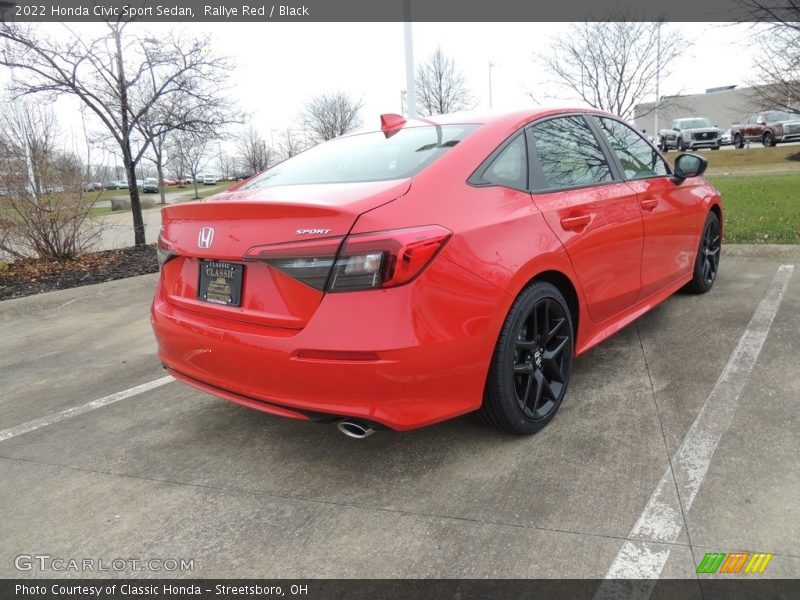 Rallye Red / Black 2022 Honda Civic Sport Sedan