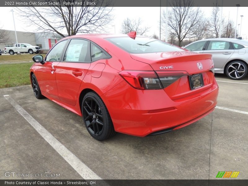 Rallye Red / Black 2022 Honda Civic Sport Sedan